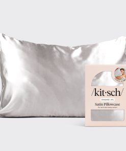 Satin Pillowcase in Silver