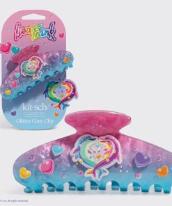Lisa Frank x Kitsch Glitter Claw Clip in Dancing Dolphins™