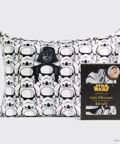 Star Wars™ & Kitsch Satin Pillowcase in Darth Vader & Stormtroopers