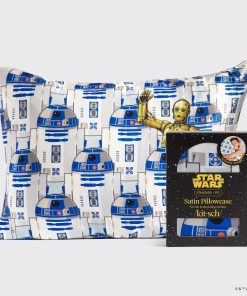 Star Wars™ & Kitsch Satin Pillowcase in R2-D2 & C-3PO