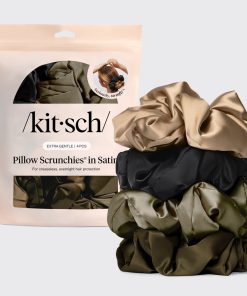 Black Satin Pillow Scrunchies®