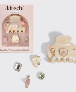 KitschPop™️ Cloud Clip & Charms in Pearlized Cream