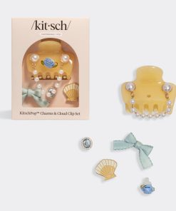 KitschPop™ Coastal Cottage Cloud Clip Set in Butter Yellow