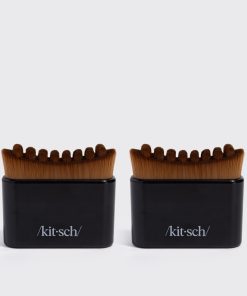 Black Lymphatic Contour Face Brush - 2 Pack