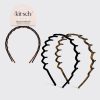 Black & Tort Zig Zag Headbands 2pc Set