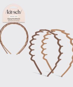 Neutral Zig Zag Headbands 2pc Set