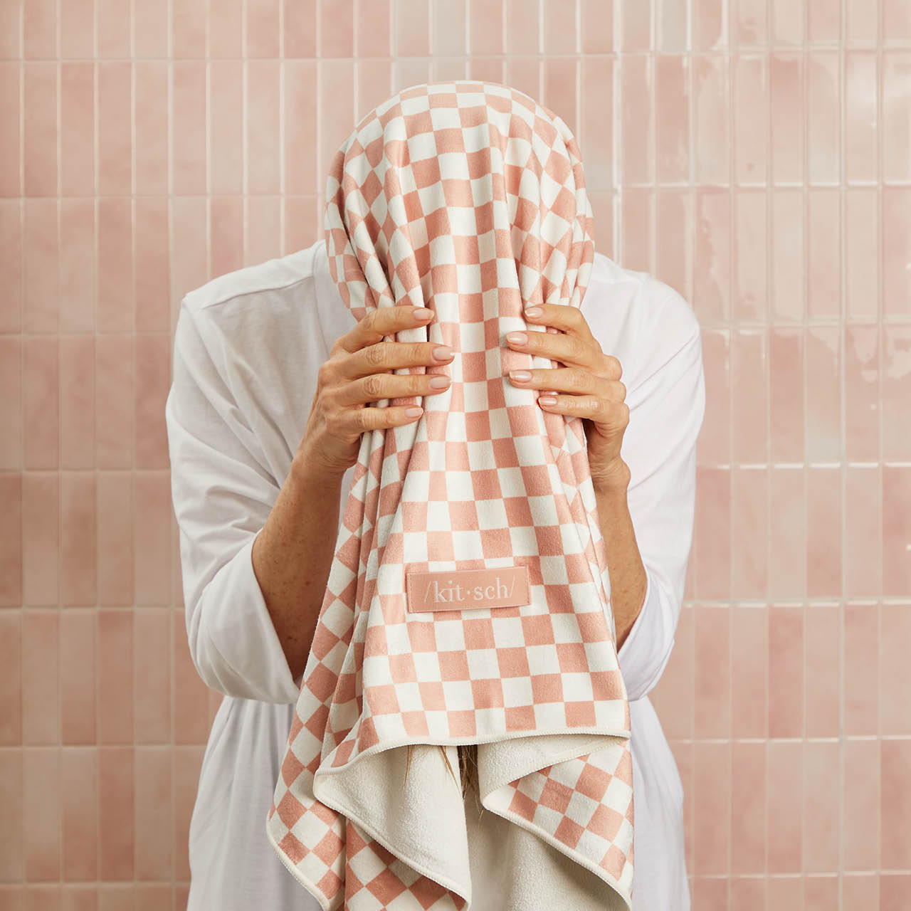 60695-XL-QuickDryHairTowelWrap-Model-Cleanse-TerracottaChecker-10-1280x1280px-1.jpg