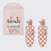 XL Terracotta Checker Creaseless Clips 2pc Set
