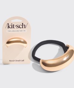 Gold Metal Cloud Cuff - Large