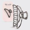 Hematite Metal Claw Clip